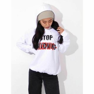 パーカー　Lサイズ VLONE STOP SNITCHING HOODIE(パーカー)