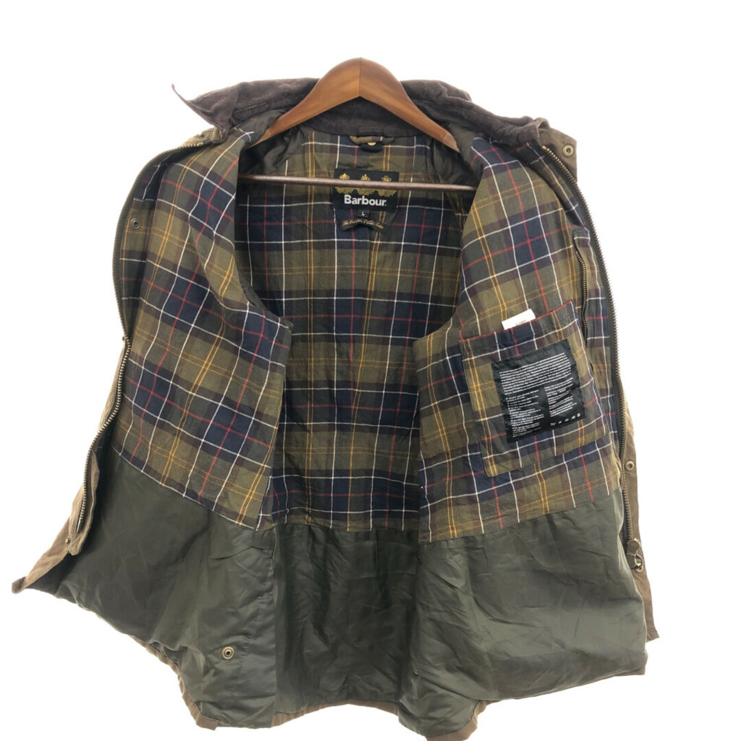 Barbour(バーブァー)のBarbour バブアー ASHBY アシュビー オイルドジャケット ユーロ ブラウン (メンズ L) 中古 古着 Q0899 メンズのジャケット/アウター(その他)の商品写真