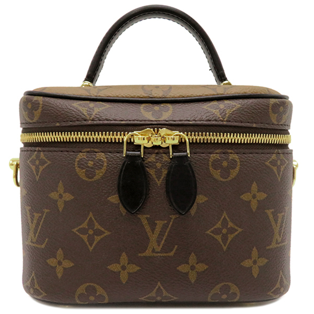 LOUIS VUITTON(ルイヴィトン)のルイヴィトン LOUIS VUITTON 2WAYバッグ ヴァニティ NV PM モノグラムキャンバス モノグラムリバースキャンバス モノグラム×モノグラムリバース ゴールド金具 茶 ショルダー  M45165 RFID 【保存袋】【中古】 レディースのバッグ(その他)の商品写真