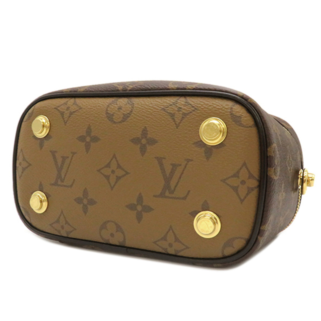 LOUIS VUITTON(ルイヴィトン)のルイヴィトン LOUIS VUITTON 2WAYバッグ ヴァニティ NV PM モノグラムキャンバス モノグラムリバースキャンバス モノグラム×モノグラムリバース ゴールド金具 茶 ショルダー  M45165 RFID 【保存袋】【中古】 レディースのバッグ(その他)の商品写真