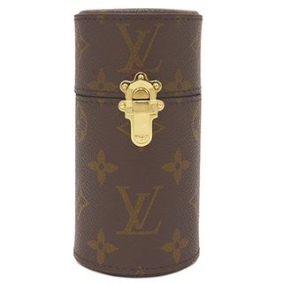 LOUIS VUITTON - ルイヴィトン LOUIS VUITTON 小物 トラベルケース (100ML) モノグラムキャンバス モノグラム ゴールド金具 茶 香水ケース  LS0153 RFID【中古】