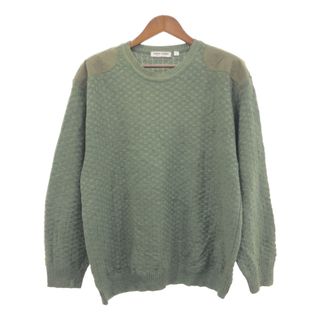 ピエールカルダン(pierre cardin)のPierre Cardin ピエールカルダン MAILLE クルーネック ウール ニット セーター グリーン (メンズ 6) 中古 古着 Q0911(ニット/セーター)