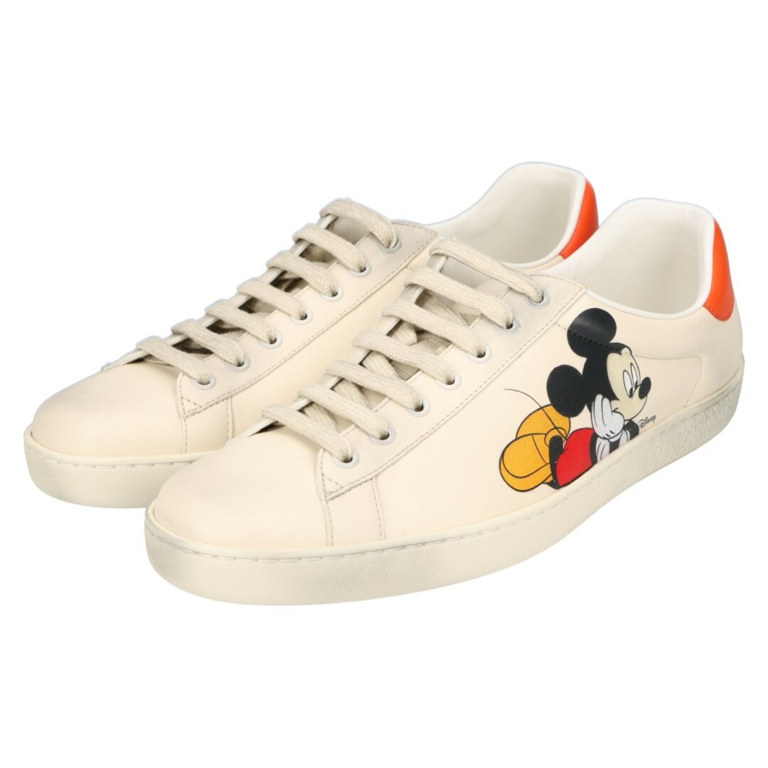 Gucci(グッチ)のGUCCI グッチ × Disney ディズニー ヴィンテージ加工ローカットスニーカー シューズ ホワイト メンズの靴/シューズ(スニーカー)の商品写真