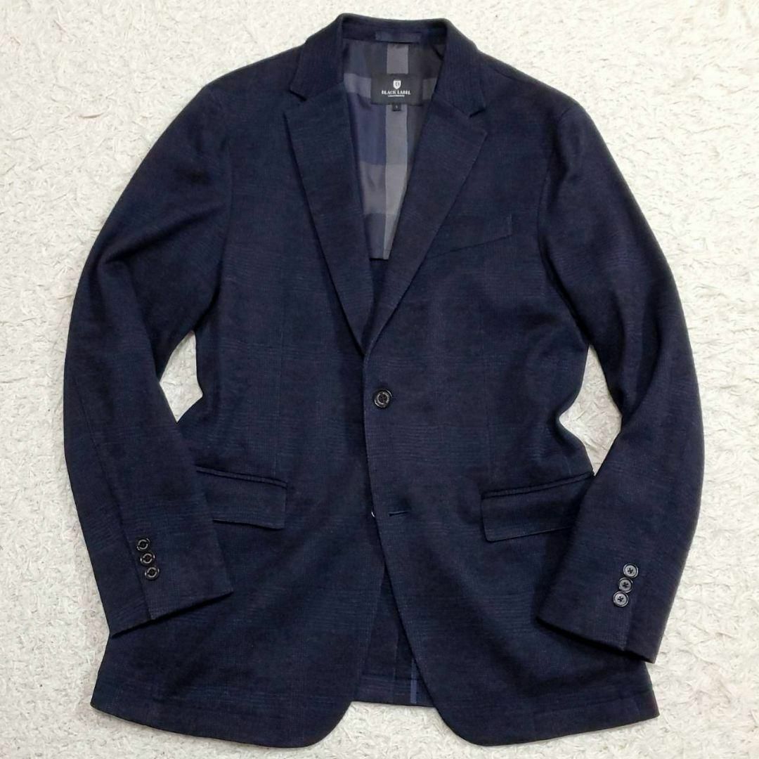 BLACK LABEL CRESTBRIDGE(ブラックレーベルクレストブリッジ)の極美品 L ブラックレーベルクレストブリッジ シャドーチェック スーツ 紺 メンズのスーツ(セットアップ)の商品写真