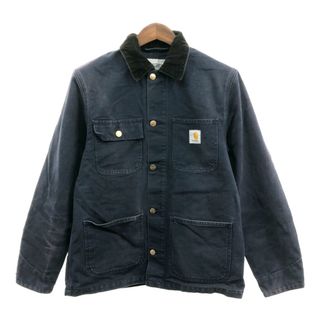 carhartt - Carhartt カーハート ミシガンチョアコート カバーオール ジャケット ワーク ネイビー (メンズ M) 中古 古着 Q0939