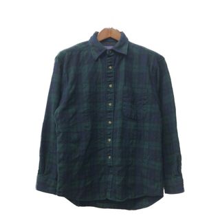 ペンドルトン(PENDLETON)の90年代 USA製 PENDLETON ペンドルトン ウールシャツ アメカジ タータンチェック グリーン (メンズ L) 中古 古着 Q0944(シャツ)