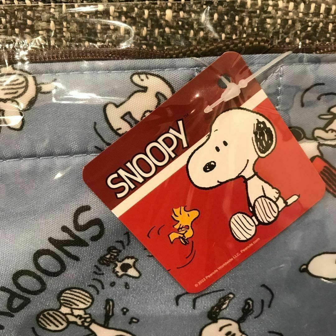 SNOOPY(スヌーピー)のスヌーピー ハッピー保冷温トートバッグ スヌーピー保冷保温トートバッグ　ブルー レディースのバッグ(トートバッグ)の商品写真