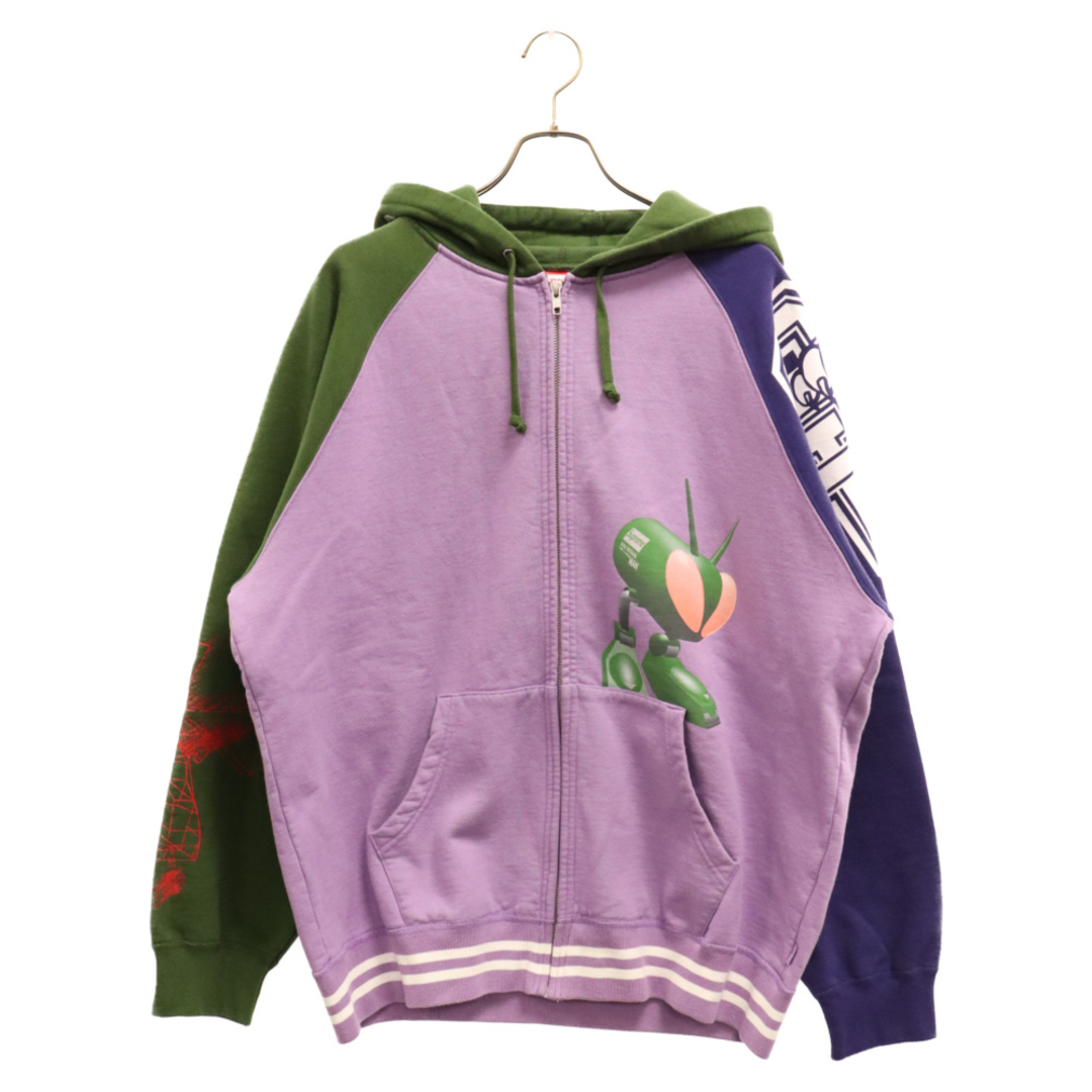 Supreme(シュプリーム)のSUPREME シュプリーム 21AW×JUNYA WATANABE MAN×COMME des GARCONS Zip Up Hooded Sweatshirt バグプリントジップアップパーカー メンズのトップス(パーカー)の商品写真