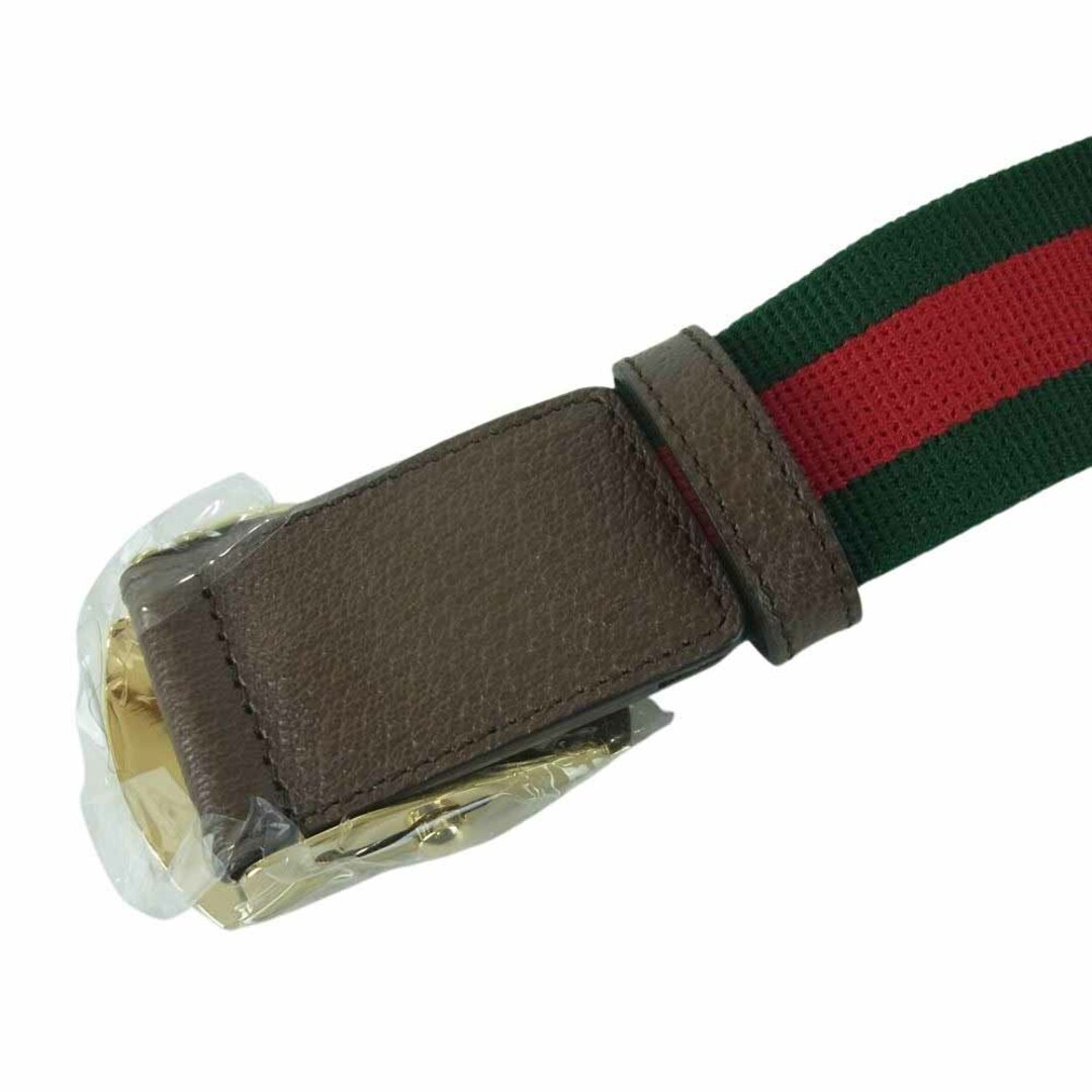 Gucci(グッチ)のGUCCI グッチ Palace パレス Web Skater Belt ウェブ スケーター ベルト シェリーライン  グリーン系 レッド系【新古品】【未使用】【中古】 メンズのファッション小物(ベルト)の商品写真