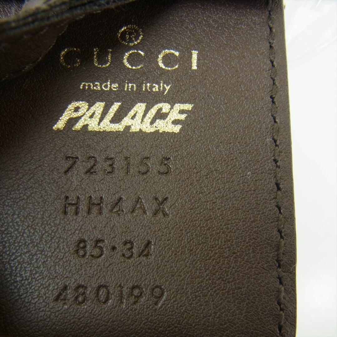 Gucci(グッチ)のGUCCI グッチ Palace パレス Web Skater Belt ウェブ スケーター ベルト シェリーライン  グリーン系 レッド系【新古品】【未使用】【中古】 メンズのファッション小物(ベルト)の商品写真