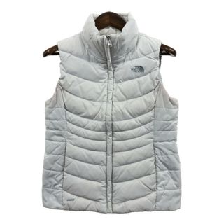 ザノースフェイス(THE NORTH FACE)のTHE NORTH FACE ノースフェイス ダウンベスト アウトドア 550フィルパワー ホワイト (レディース M/M) 中古 古着 Q0991(ダウンベスト)