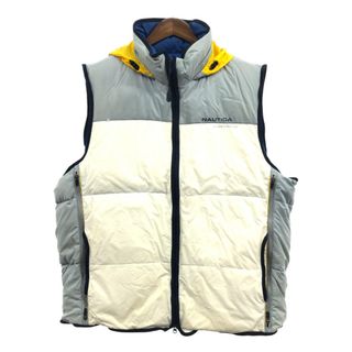 ノーティカ(NAUTICA)の【B品】 NAUTICA ノーティカ ダウンベスト 大きいサイズ マルチカラー (メンズ XXL) 中古 古着 Q0992(ダウンベスト)