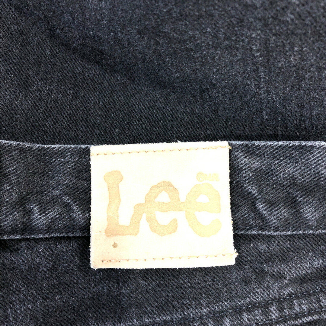 Lee(リー)のUSA製 Lee リー テーパード デニムパンツ アメカジ ブラック (レディース 14) 中古 古着 Q0990 レディースのパンツ(デニム/ジーンズ)の商品写真