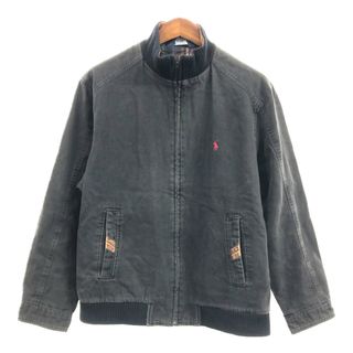 ポロラルフローレン(POLO RALPH LAUREN)の90年代 Polo by Ralph Lauren ポロ ラルフローレン ジャケット ワンポイントロゴ ブラック (メンズ XL) 中古 古着 Q0985(その他)