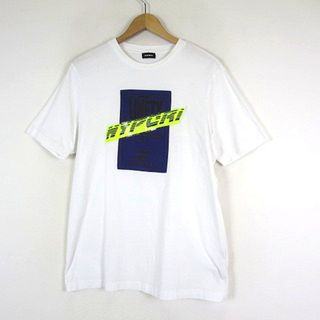 ディーゼル(DIESEL)のディーゼル DIESEL Tシャツ ロゴ プリント クルーネック 半袖 M 白(Tシャツ/カットソー(半袖/袖なし))