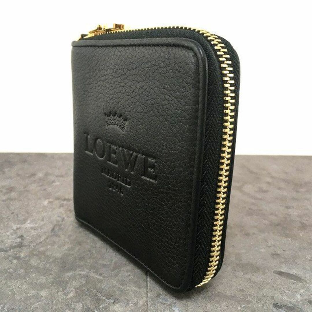 LOEWE(ロエベ)の美品 LOEWE コンパクトウォレット ブラック 205 レディースのファッション小物(財布)の商品写真