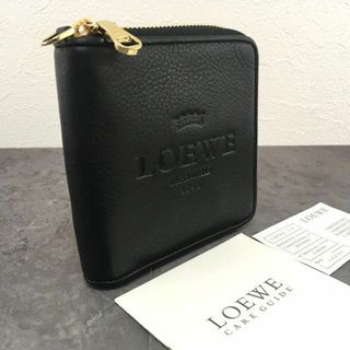 ロエベ(LOEWE)の美品 LOEWE コンパクトウォレット ブラック 205(財布)