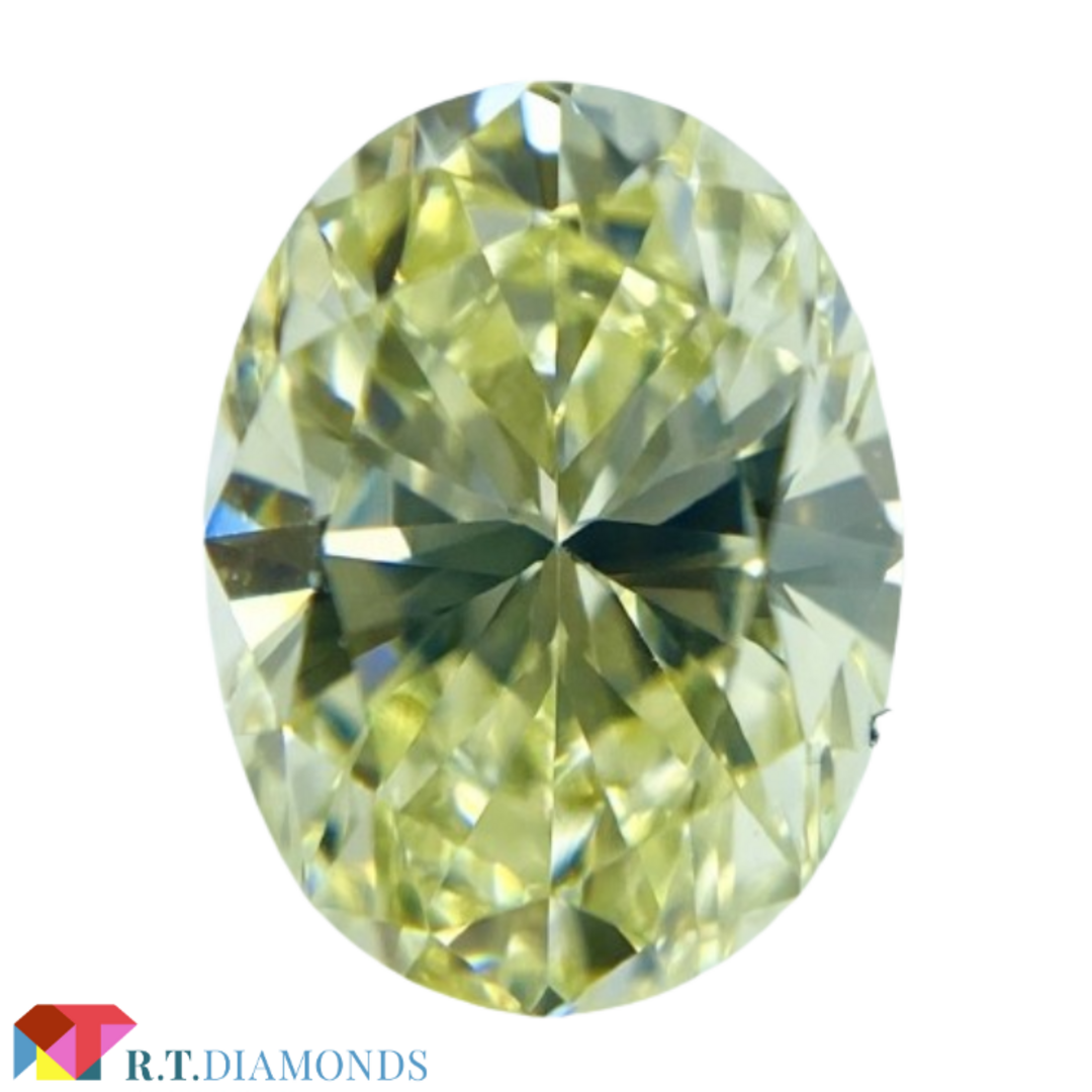 FANCY LIGHT YELLOW 0.920ct OV/RT2647/CGL レディースのアクセサリー(その他)の商品写真