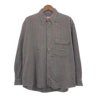 ウールリッチ(WOOLRICH)の90年代 WOOLRICH ウールリッチ ボタンダウン 長袖シャツ チェック マルチカラー (メンズ XL) 中古 古着 Q1009(シャツ)