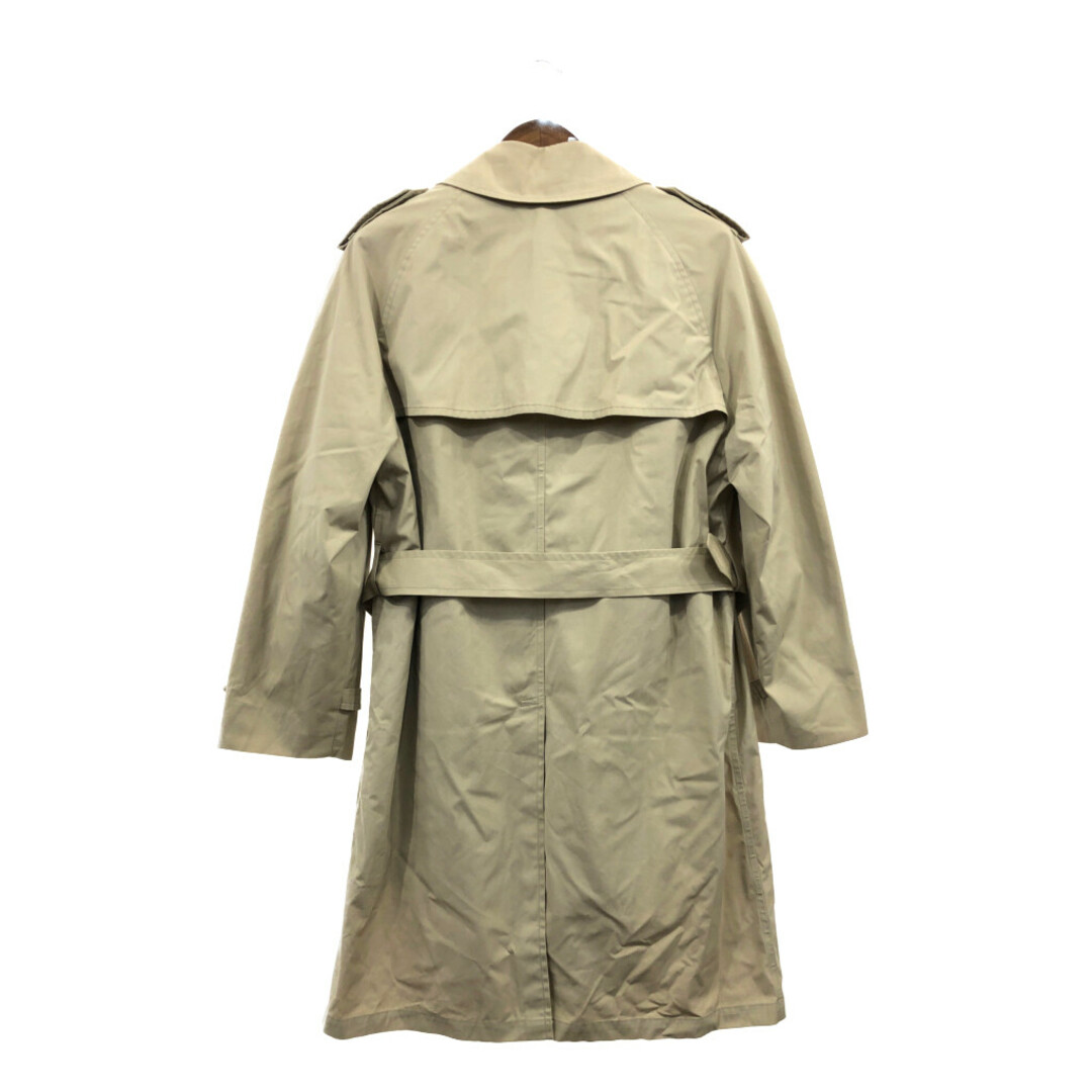 【B品】 80年代 USA製 London Fog ロンドンフォグ トレンチコート ベージュ (メンズ 42 SHORT) 中古 古着 Q1022 メンズのジャケット/アウター(トレンチコート)の商品写真