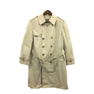 【B品】 80年代 USA製 London Fog ロンドンフォグ トレンチコート ベージュ (メンズ 42 SHORT) 中古 古着 Q1022(トレンチコート)