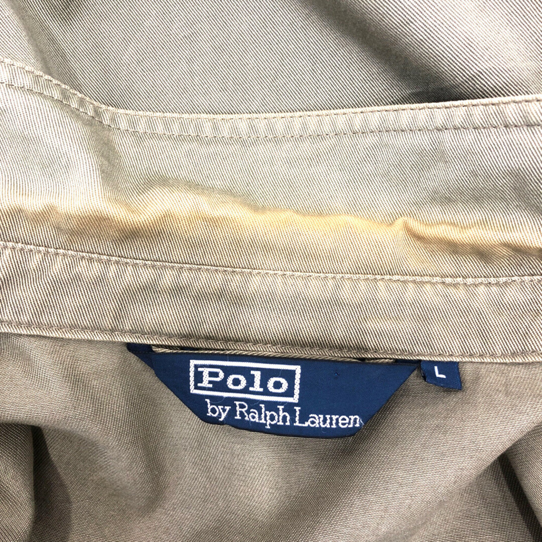 POLO RALPH LAUREN(ポロラルフローレン)の【B品】 90年代 Polo by Ralph Lauren ポロ ラルフローレン スウィングトップ ジャケット グリーン (メンズ L) 中古 古着 Q1027 メンズのジャケット/アウター(その他)の商品写真