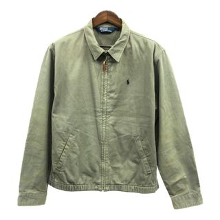 ポロラルフローレン(POLO RALPH LAUREN)の【B品】 90年代 Polo by Ralph Lauren ポロ ラルフローレン スウィングトップ ジャケット グリーン (メンズ L) 中古 古着 Q1027(その他)