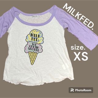 MILKFED. - MILKFED./ミルクフェド☻アイスクリームロゴ ラグランTシャツ