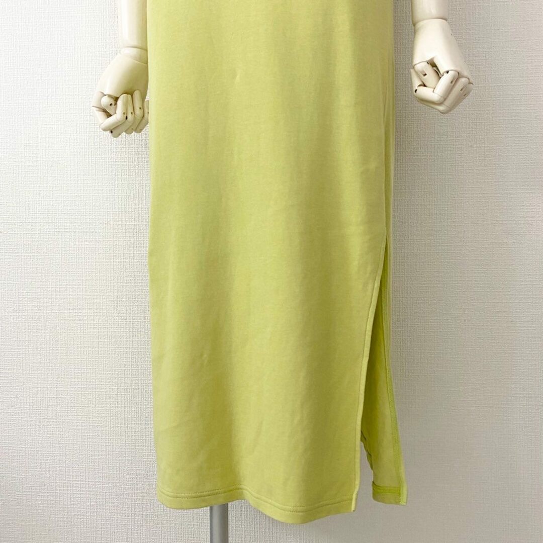 BEAUTY&YOUTH UNITED ARROWS(ビューティアンドユースユナイテッドアローズ)の50c21 6 ROKU ロク BICOLOR DRESS バイカラードレス ワンピース 36 イエロー スリット入り ノースリーブ UNITED ARROWS レディースのワンピース(ひざ丈ワンピース)の商品写真