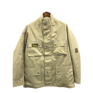 ベルスタッフ(BELSTAFF)の【B品】 90年代 イングランド製 Belstaff ベルスタッフ ナイロン ジャケット バイクウェア ブラウン (メンズ L相当) 中古 古着 Q1040(その他)