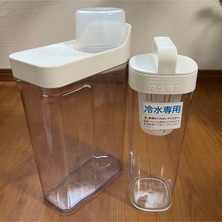 無印良品　米保存容器・麦茶ポット　セットで(収納/キッチン雑貨)