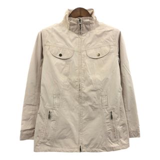 バーブァー(Barbour)の【B品】 Barbour バブアー ダブルジップ ウォータープルーフ ファブリック ジャケット 防水 ベージュ (レディース 8) 中古 古着 Q1048(その他)