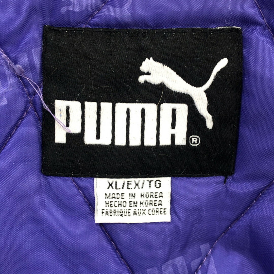 PUMA(プーマ)の【B品】 PUMA プーマ NFL ミネソタ・バイキングス ナイロン スタジアムジャケット プロチーム パープル (メンズ XL) 中古 古着 Q1058 メンズのジャケット/アウター(その他)の商品写真