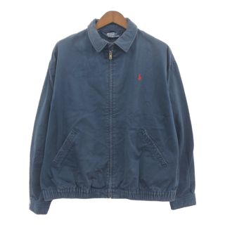 ポロラルフローレン(POLO RALPH LAUREN)の【B品】 Polo by Ralph Lauren ポロ ラルフローレン スウィングトップ ジャケット ネイビー (メンズ XL) 中古 古着 Q1059(その他)