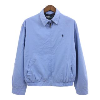 ポロラルフローレン(POLO RALPH LAUREN)の【B品】 Polo by Ralph Lauren ポロ ラルフローレン スムースポリ スウィングトップ ジャケット ライトブルー (メンズ M) 中古 古着 Q1060(その他)