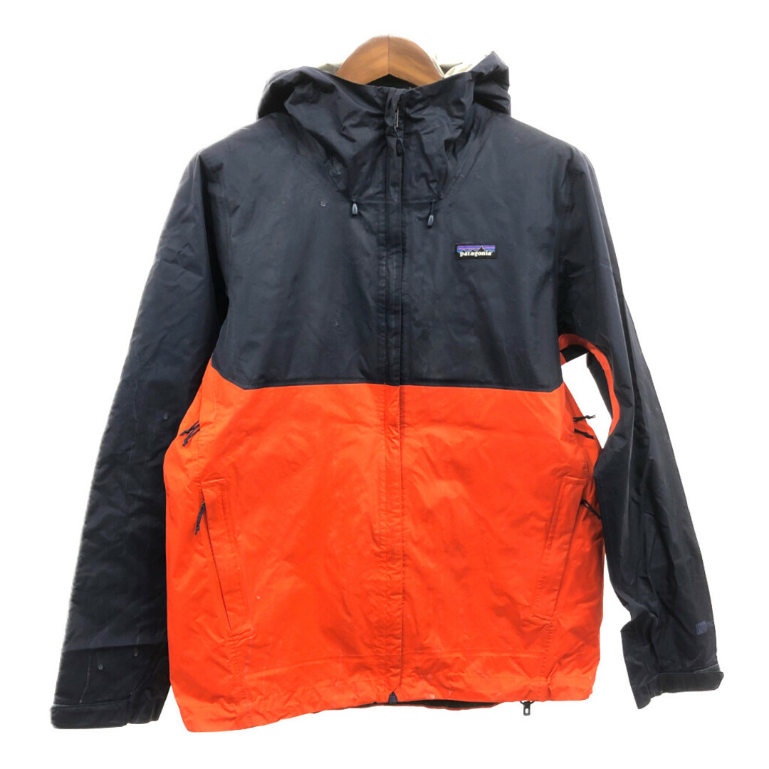 patagonia(パタゴニア)の【B品】 patagonia パタゴニア トレントシェルジャケット h2no アウトドア 防水 オレンジ (メンズ M) 中古 古着 Q1068 メンズのジャケット/アウター(その他)の商品写真