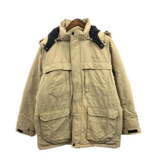 エディーバウアー(Eddie Bauer)の【B品】 Eddie Bauer エディーバウアー ダウンジャケット アウトドア 防寒 ベージュ (メンズ XL) 中古 古着 Q1069(その他)