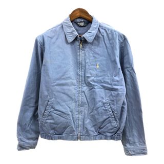 ポロラルフローレン(POLO RALPH LAUREN)の【B品】 90年代 Polo by Ralph Lauren ポロ ラルフローレン スウィングトップ ジャケット ブルー (メンズ M) 中古 古着 Q1070(その他)