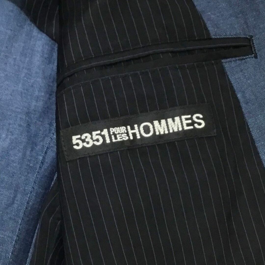 5351 POUR LES HOMMES(ゴーサンゴーイチプールオム)の5351 POUR LES HOMMES 1B留めリネン混テーラードジャケット メンズのジャケット/アウター(テーラードジャケット)の商品写真