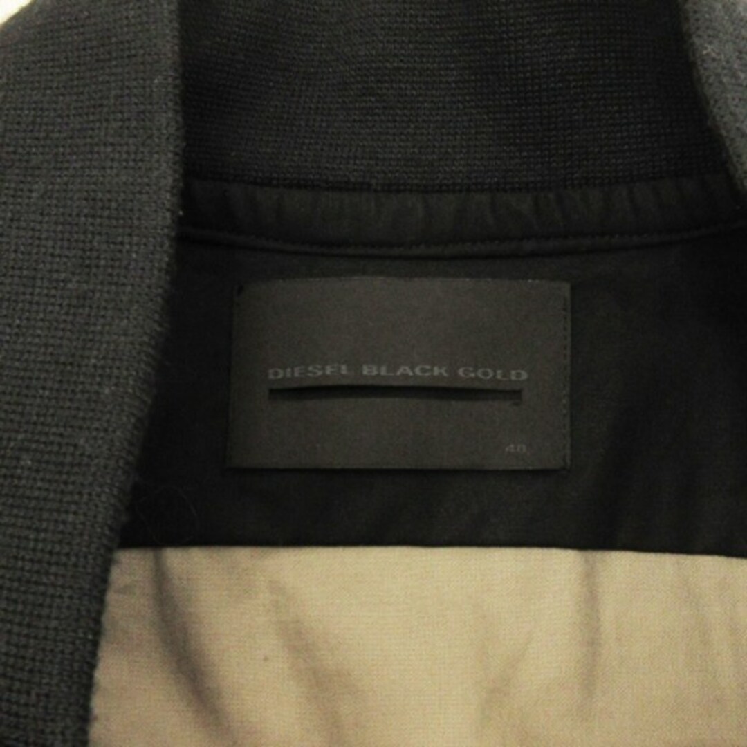 ディーゼルブラックゴールド シャツ ジャケット 切替 ブラック カーキ系 40 メンズのジャケット/アウター(ブルゾン)の商品写真