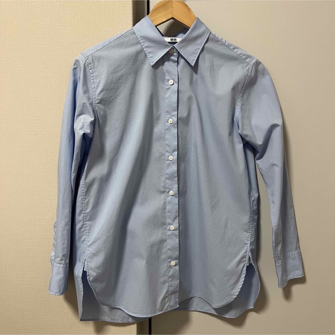 UNIQLO(ユニクロ)のユニクロ エクストラファインコットンシャツ（長袖） レディースのトップス(シャツ/ブラウス(長袖/七分))の商品写真