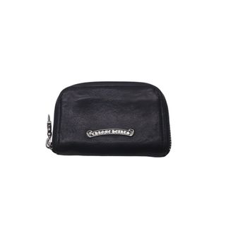 クロムハーツ(Chrome Hearts)のCHROME HEARTS クロムハーツ ダガージップ コインケース 小銭入れ レザー シルバー925 ブラック 美品 中古 61483(コインケース/小銭入れ)