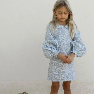 Caramel baby&child  - YOLI&OTIS ODILE DRESS バルーン 丸襟ワンピース(6Y)