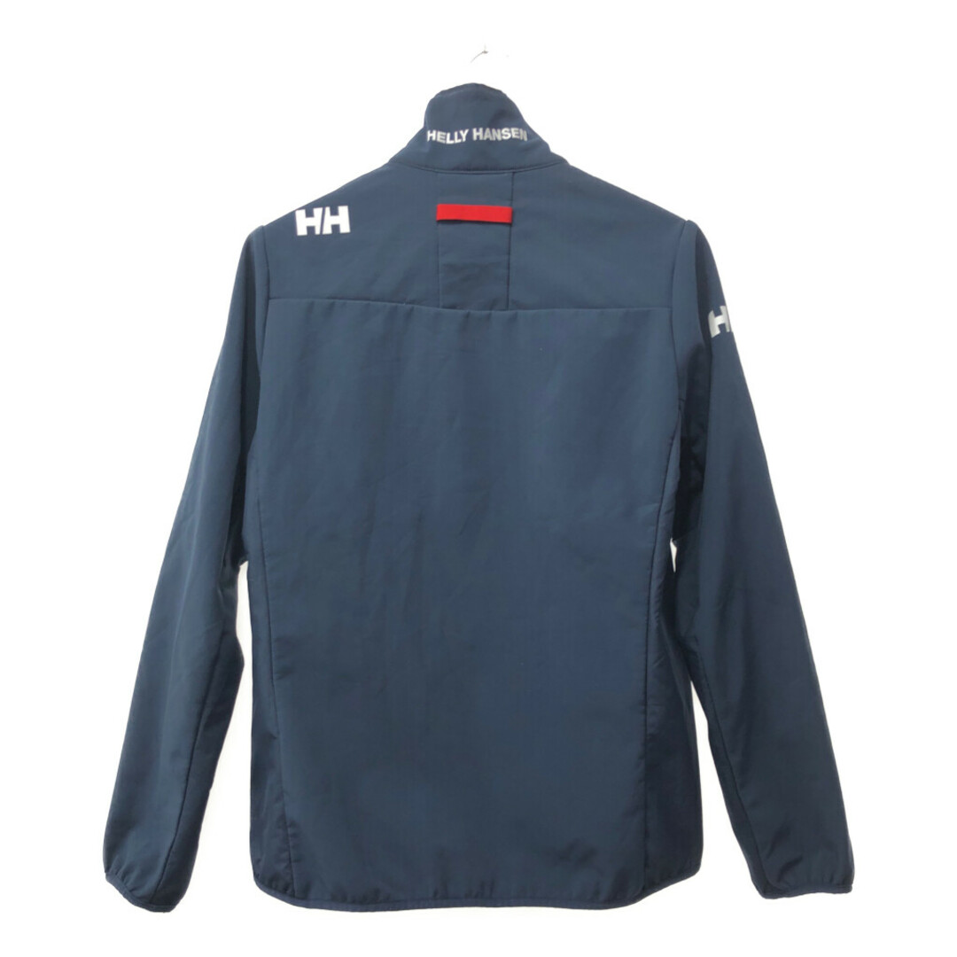 HELLY HANSEN(ヘリーハンセン)のHELLY HANSEN ヘリーハンセン ロゴ ソフトシェルジャケット アウトドア ネイビー (メンズ M) 中古 古着 Q1115 メンズのジャケット/アウター(その他)の商品写真