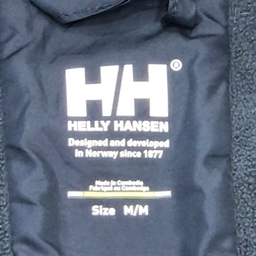 HELLY HANSEN(ヘリーハンセン)のHELLY HANSEN ヘリーハンセン ロゴ ソフトシェルジャケット アウトドア ネイビー (メンズ M) 中古 古着 Q1115 メンズのジャケット/アウター(その他)の商品写真