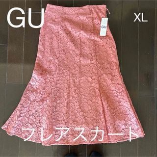 ジーユー(GU)のGU レースフレアスカート(ロングスカート)