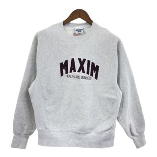 リー(Lee)の90年代 USA製 Lee リー CROSSGRAIN 企業ロゴ プリント スウェット アメカジ グレー (メンズ XL相当) 中古 古着 Q1149(スウェット)