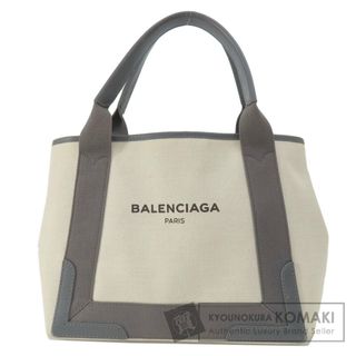 Balenciaga - BALENCIAGA 339933 ネイビーカバS ハンドバッグ キャンバス レディース