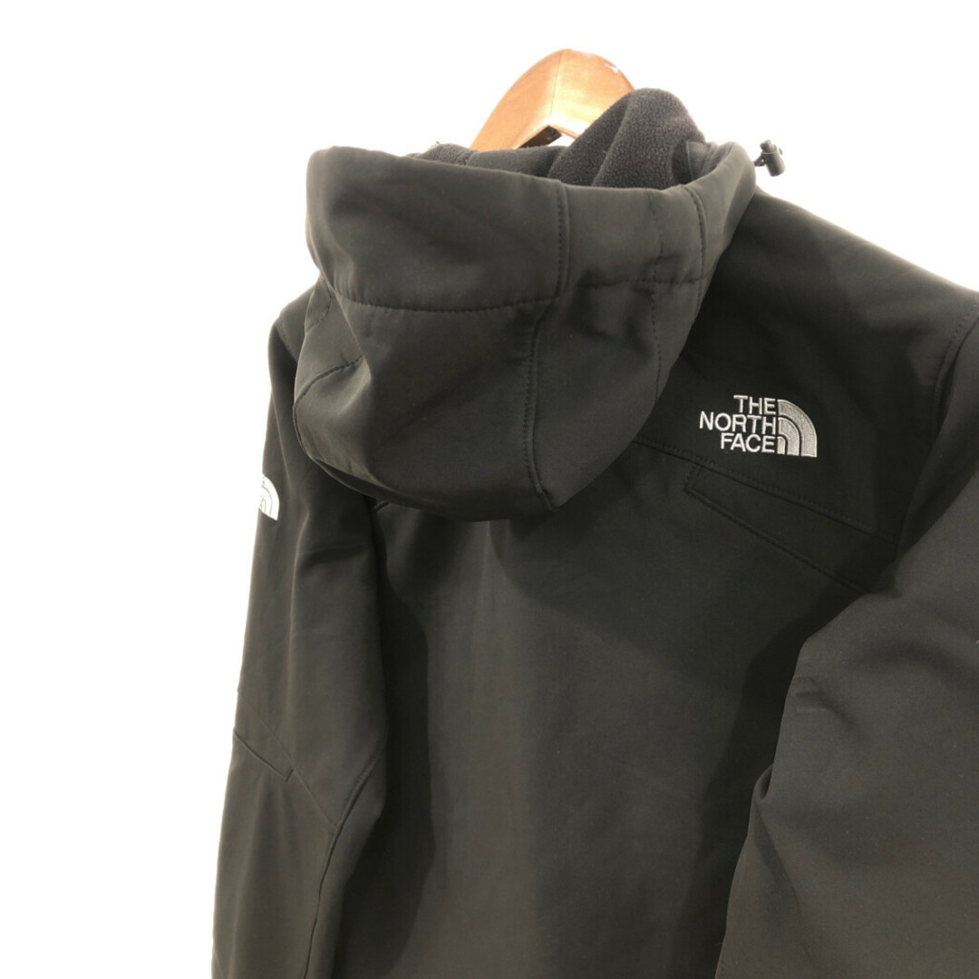 THE NORTH FACE(ザノースフェイス)のTHE NORTH FACE ノースフェイス TNF APEX ソフトシェルジャケット アウトドア ブラック (メンズ S) 中古 古着 Q1152 メンズのジャケット/アウター(その他)の商品写真