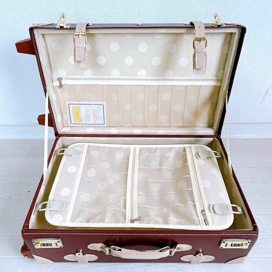 レザートランク キャリーケース スーツケース グローブトロッター風 ２輪 カバー レディースのバッグ(スーツケース/キャリーバッグ)の商品写真